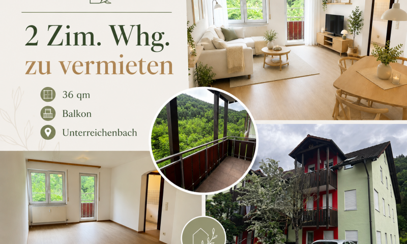 Zu vermieten: Gepflegte 2-Zimmer-Wohnung mit Blick ins Grüne