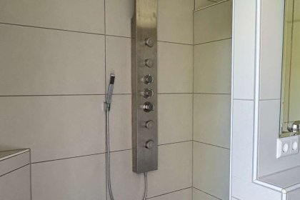 Dusche im Tageslichtbad