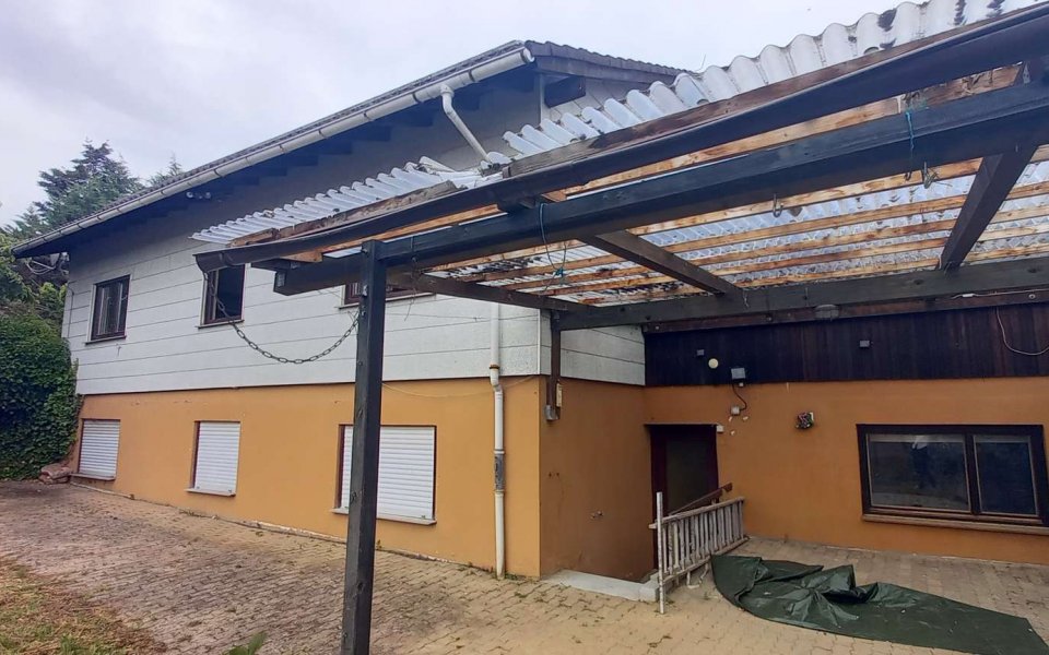 Überdachte Terrasse