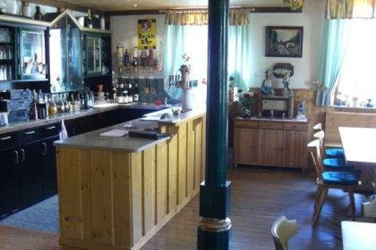 Theke-als das Lokal noch in Betrieb war