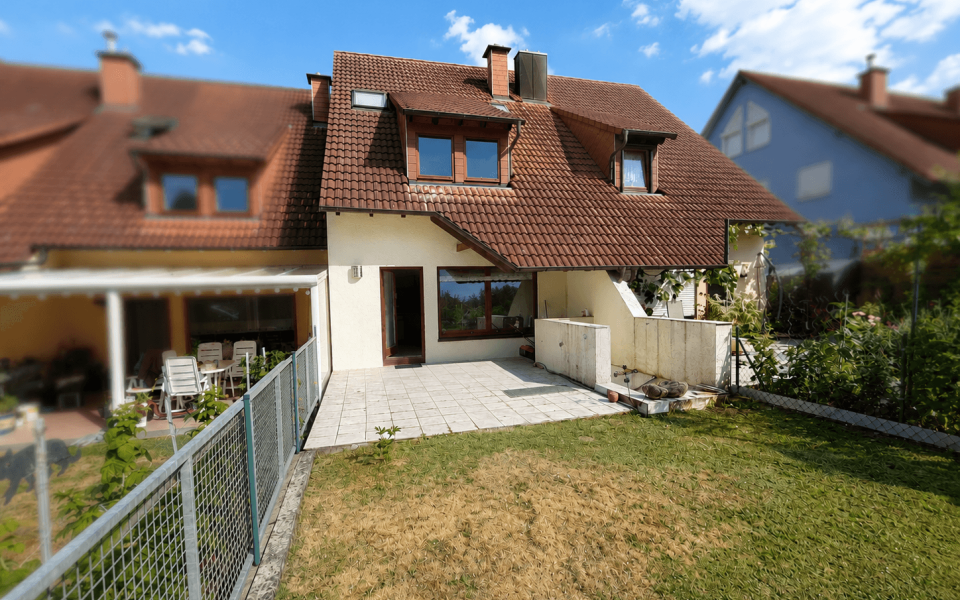 Außenansicht Rückseite Garten