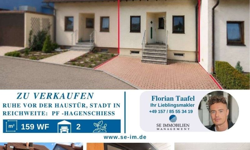 Ruhe vor der Haustür, Stadt in Reichweite – Reihenmittelhaus in Pforzheim-Hagenschießsiedlung