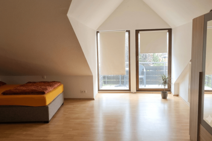 Schlafbereich mit Balkon