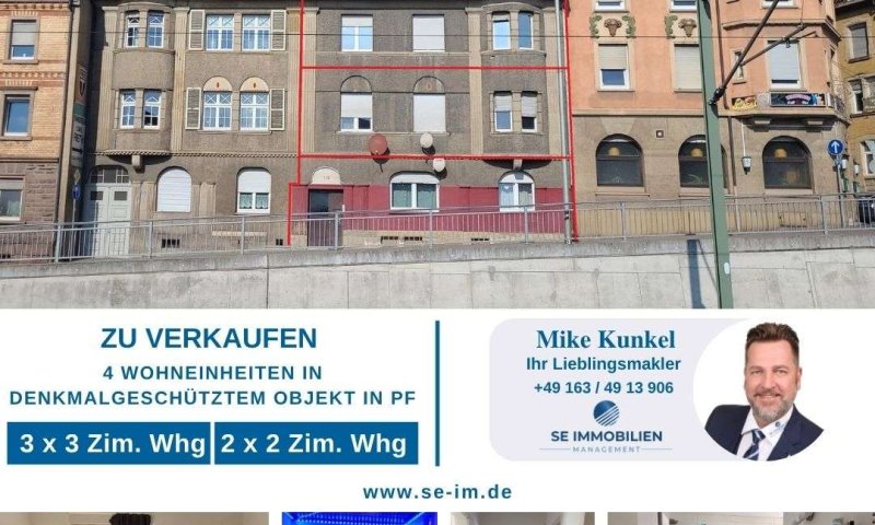 ***4 Wohneinheiten in denkmalgeschütztem Objekt in Pforzheim***