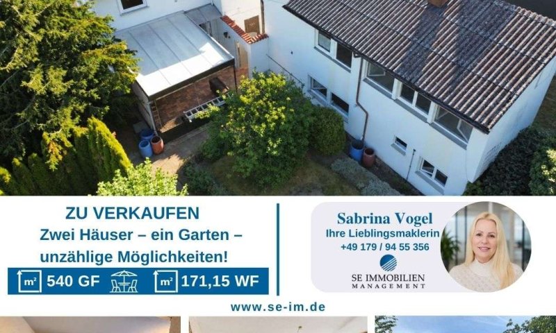 Zwei Häuser – ein Garten – vielfältige Möglichkeiten für Familie, Generationen & Wohnen & Arbeiten