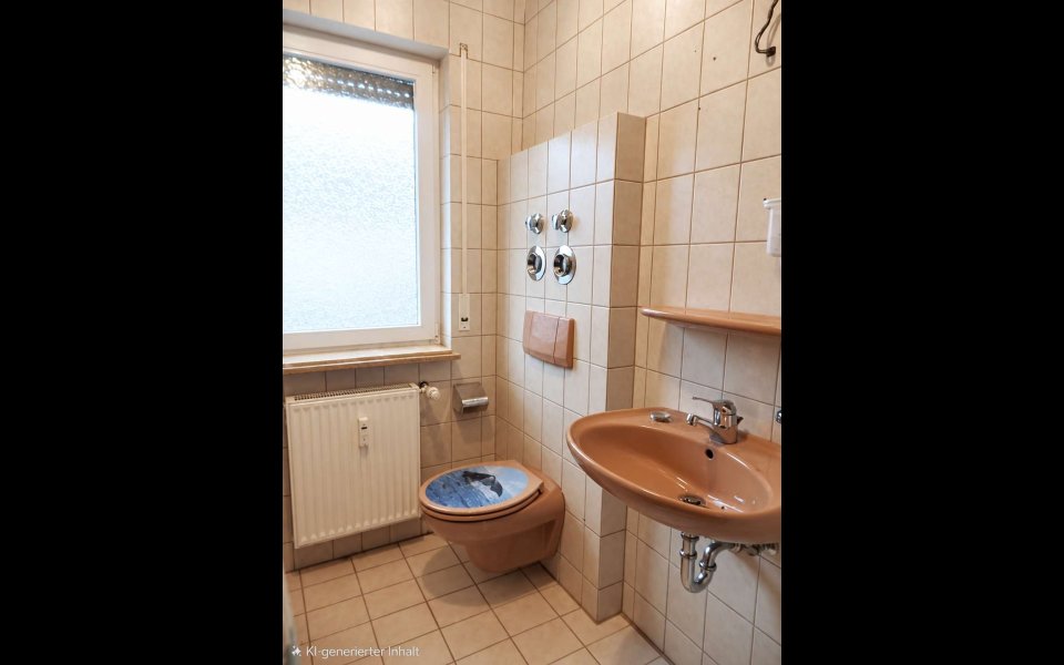 Bad mit Wanne und WC