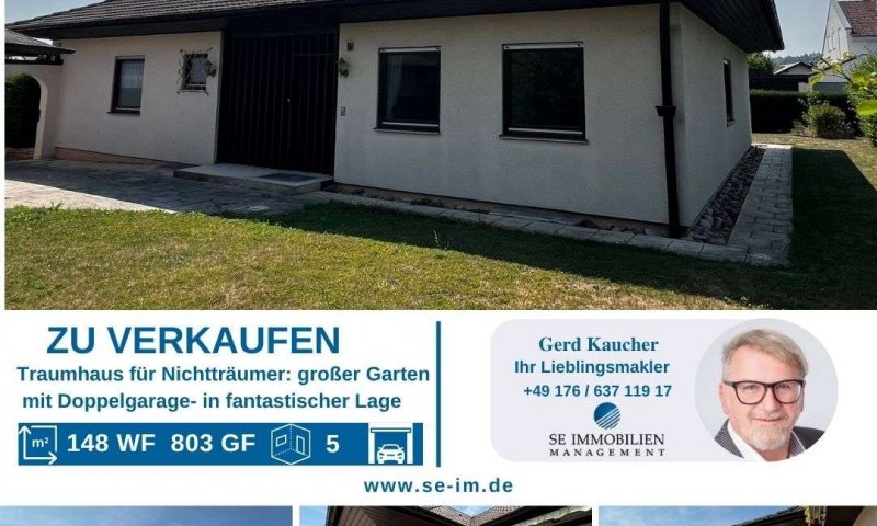Traumhaus für Nichtträumer- mit großem Garten -mit Doppelgarage- in fantastischer Lage.