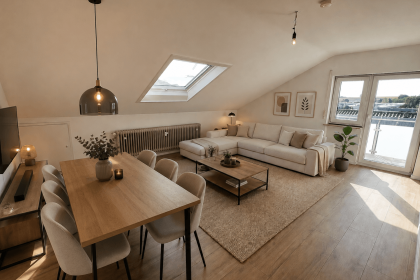 Wohnzimmer KI generiert