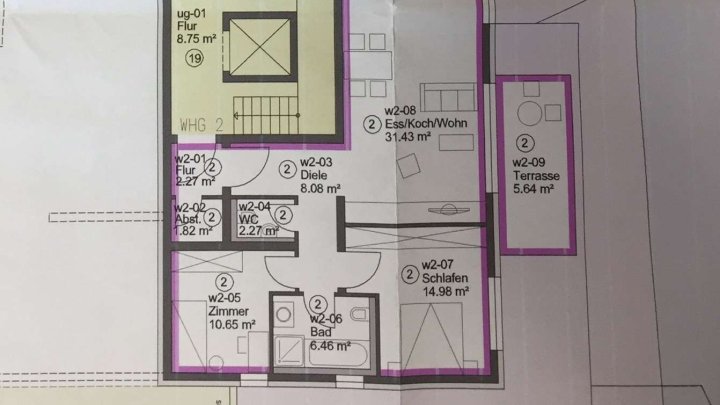 Moderne 3-Zimmer-Wohnung mit Terrasse, Einbauküche und Tiefgaragenstellplatz