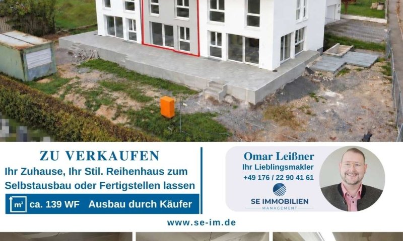 Ihr Zuhause. Ihr Stil.  – Reihenmittelhaus zum Selbstausbau oder Fertigstellenlassen in Kleinvillars