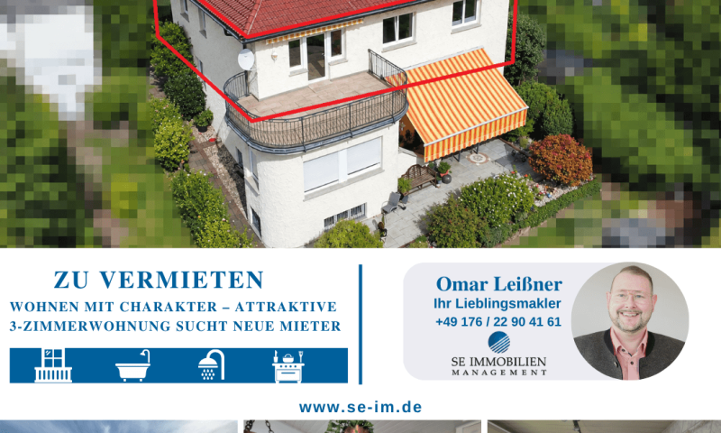Wohnen mit Charakter – attraktive 3-Zimmerwohnung sucht neue Mieter, 2. OG, kein Aufzug