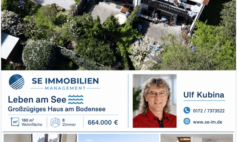 Nur 600 m zum Bodensee: Großzügiges 8-Zimmer-Haus in ruhiger Lage