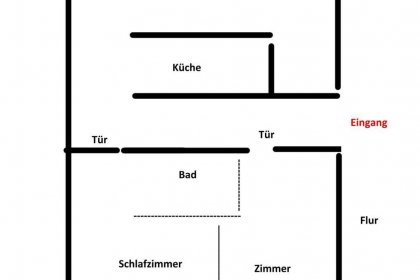 Wohnung 2 Parterre ca. 70qm Z1+2+8+Putzraum