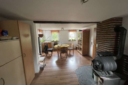 offene Küche mit Esszimmer