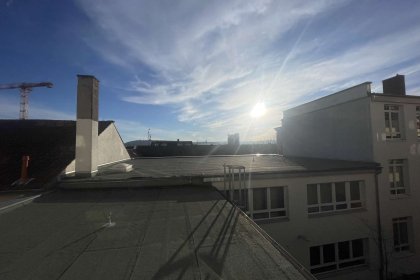 Aussicht Balkon straßenfern