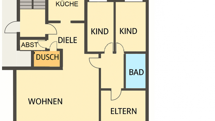 Wohnen im Grünen ! Familienfreundliche und großzügige Wohnung, zentral im Waldpark