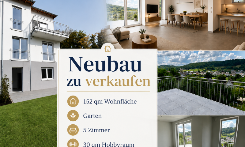 Neubau Doppelhaushälfte mit Panorama-Aussicht in Stein!