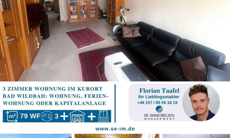 Charmante 3-Zimmer Wohnung im Kurort Bad Wildbad