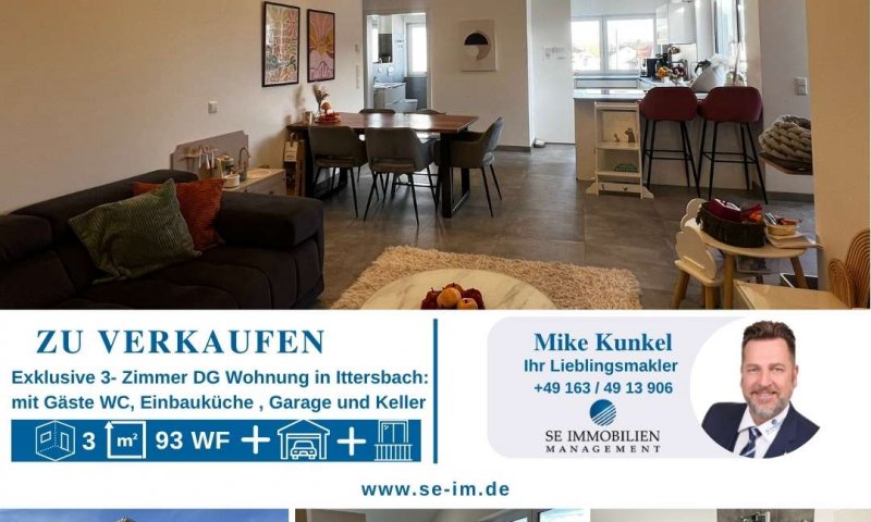 exklusive 3 Zimmer Dachgeschosswohnung in Ittersbach (Bj. 2020)