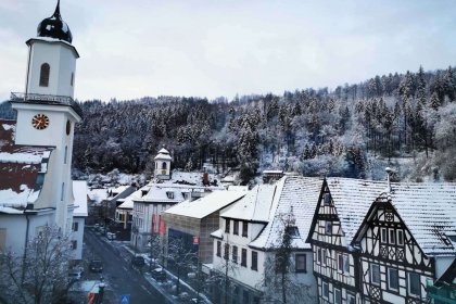 Blick aus dem Dachfenster