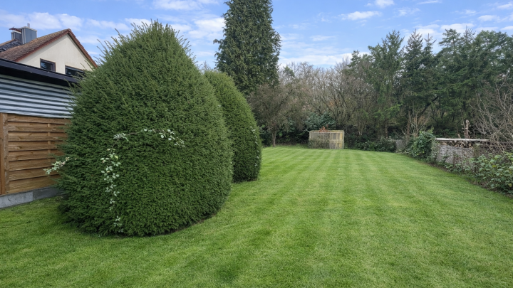 Raum für Ideen: Doppelhaushälfte mit Bauplatz, großem Garten und Garage