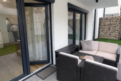 Terrasse Zugang Wohnzimmer