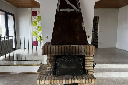 Kamin im Wohnzimmer