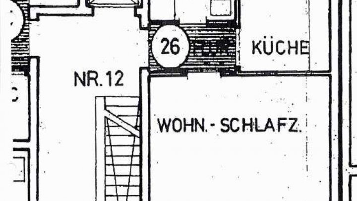 Praktische 1 Zi. Wohnung in zentraler aber ruhiger Lage!!!