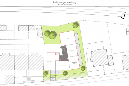 Entwurf zur Bebauung