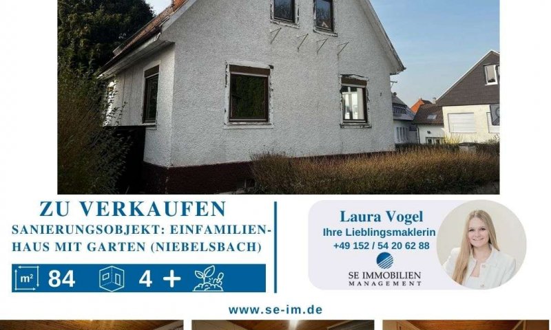 Sanierungsobjekt: Einfamilienhaus mit Garten in Niebelsbach